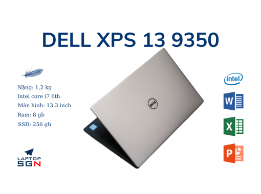 Dell XPS 13 9350 laptop văn phòng mỏng nhẹ cấu hình cao
