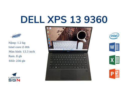 Dell XPS 13 9360 mỏng nhẹ sang trọng