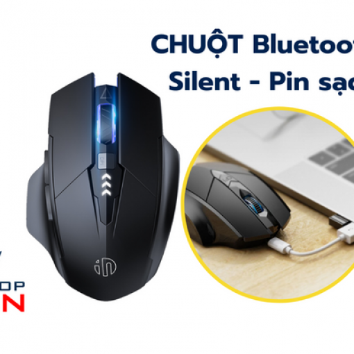 Chuột bluetooth không dây, sạc pin, silent Inphic PM6 pro silent