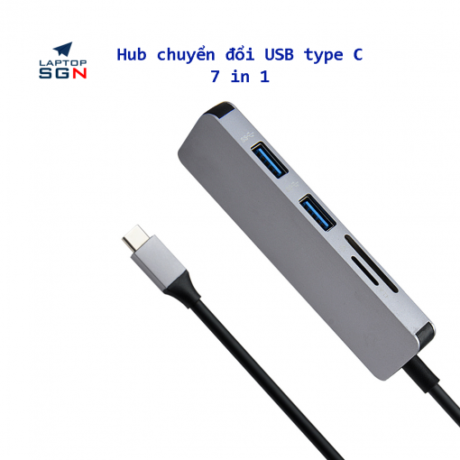 HUB CHUYỂN ĐỔI USB TYPE C 7 IN 1 CHO MACBOOK, ULTRABOOK