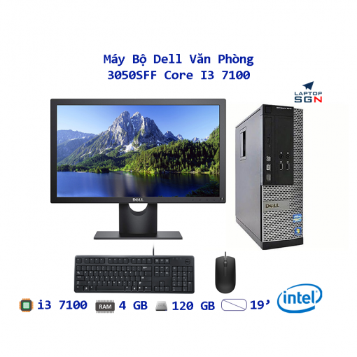 Máy tính bộ Dell 3050SFF Intel core i3 7100 - Renew