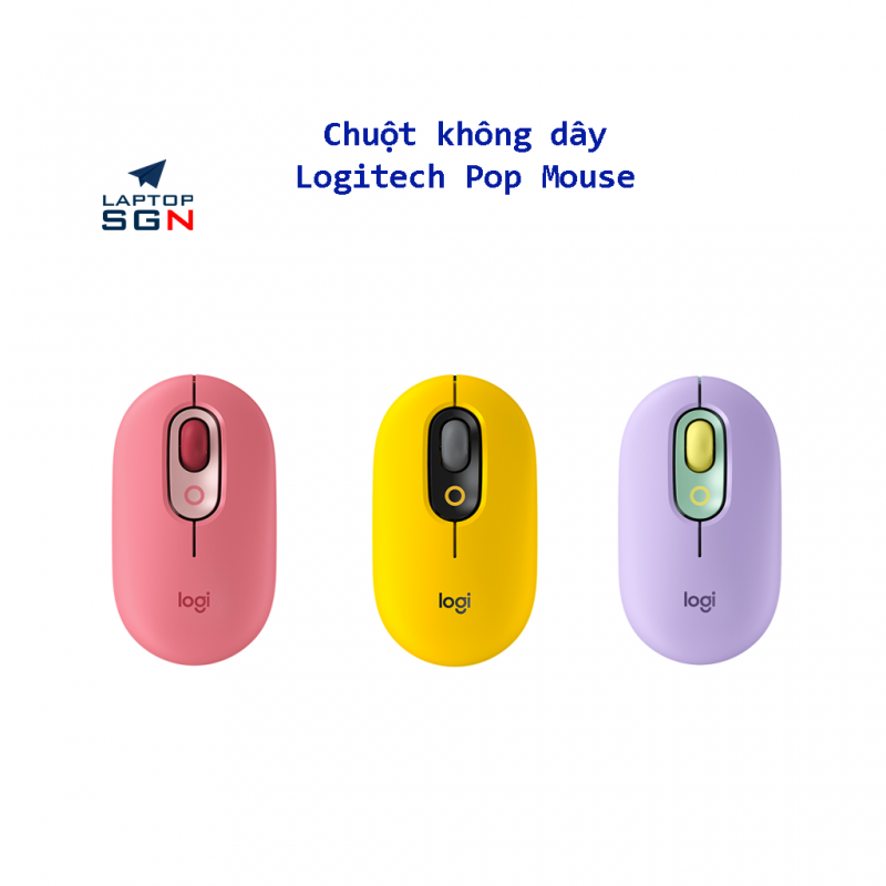 Chuột không dây Logitech Pop Mouse - Laptop SGN