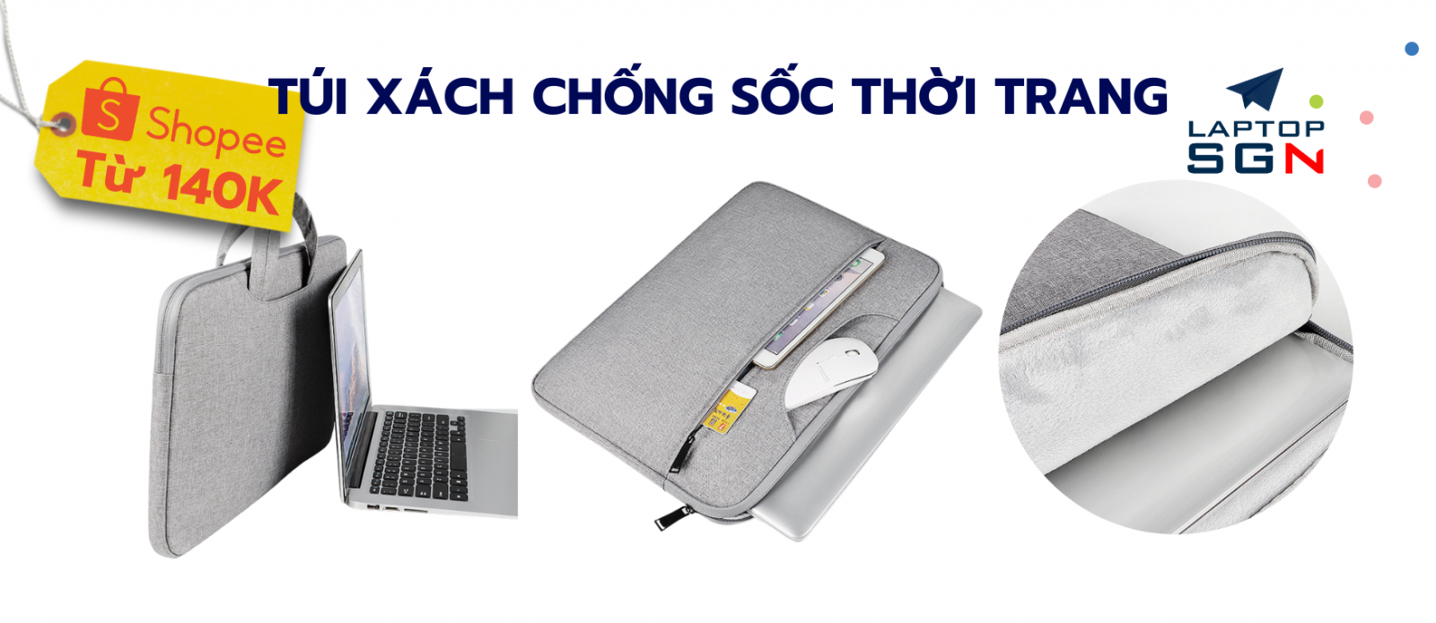 Túi chống sốc laptop giá rẻ tại TPHCM
