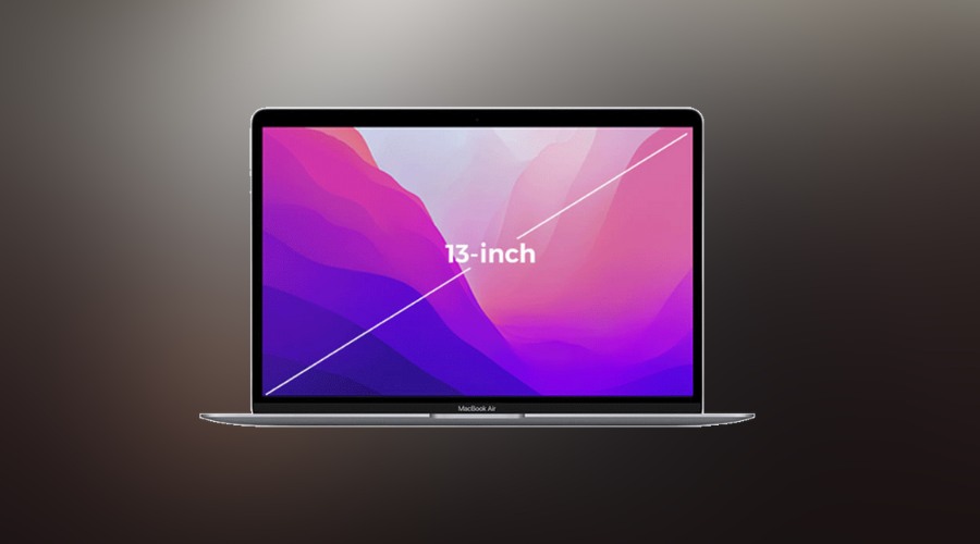 Màn hình 13inch hiển thị hình ảnh nhiều màu sắc