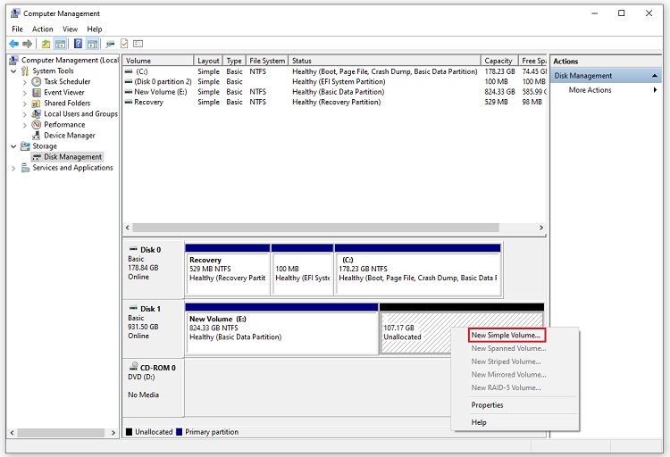 Hướng dẫn chia ổ đĩa win 11