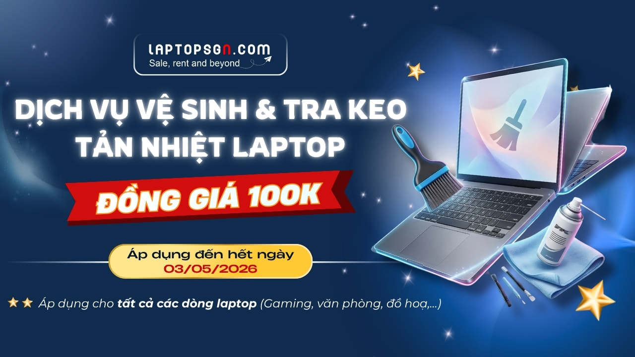 Dịch vụ vệ sinh laptop tra keo tản nhiệt laptop tphcm giá rẻ