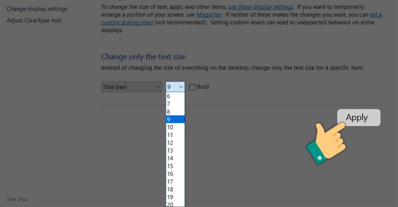 Cách chỉnh cỡ chữ trên máy tính windows 10 siêu nhanh và đơn giản