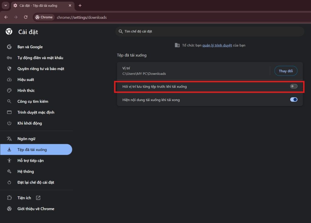 Cách Thay Đổi Đường Dẫn Download Trên Google Chrome Nhanh Chóng