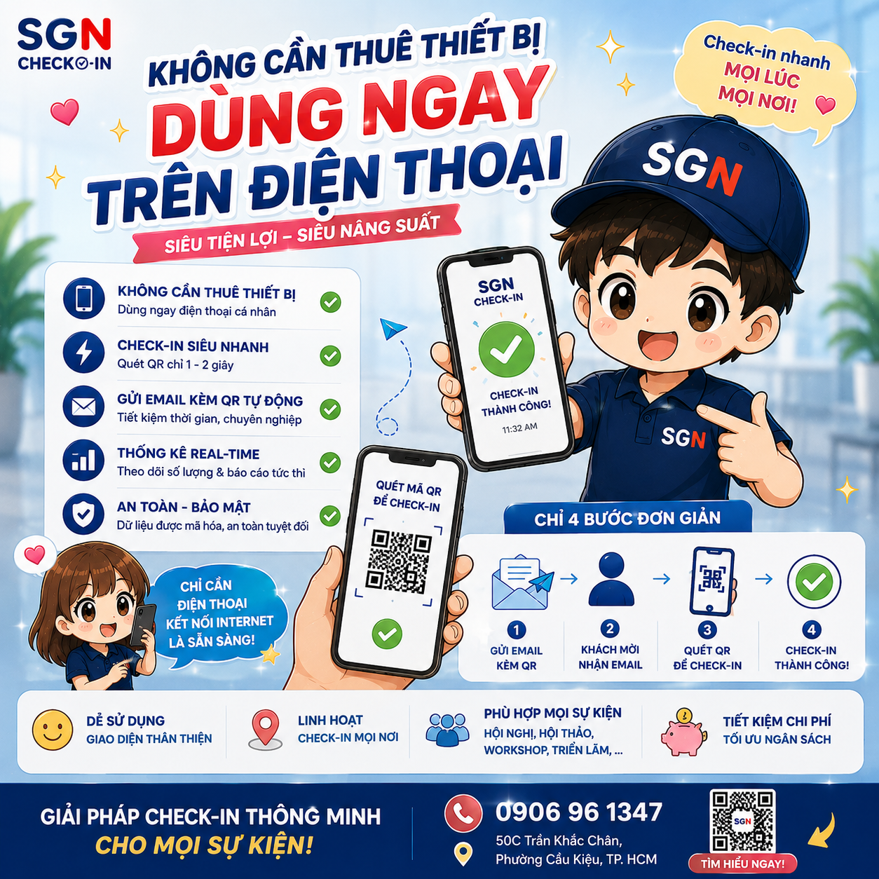 Phần mềm quản lý check-in sự kiện bằng QR Code