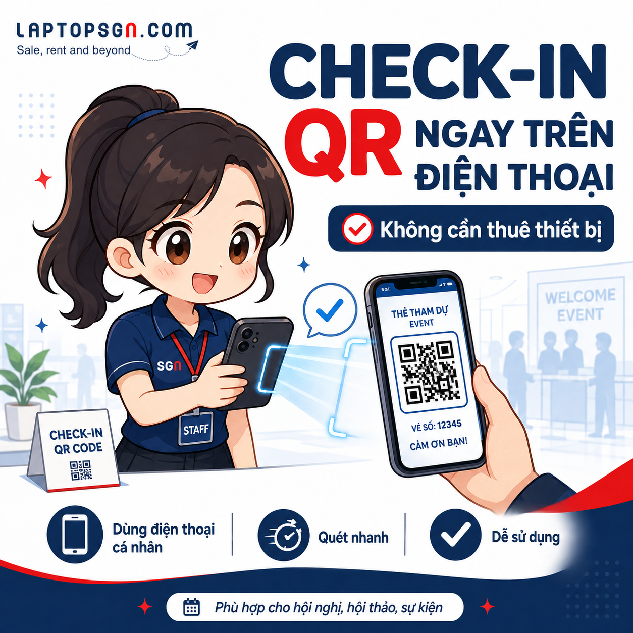 Phần mềm quản lý check-in sự kiện bằng QR Code
