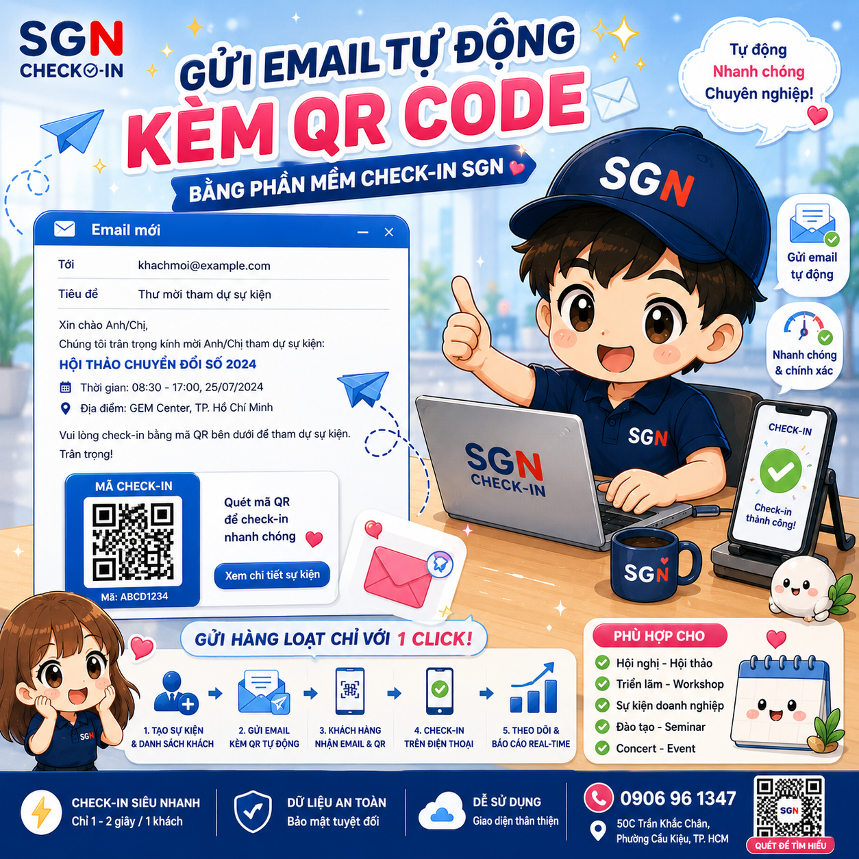 Phần mềm quản lý check-in sự kiện bằng QR Code