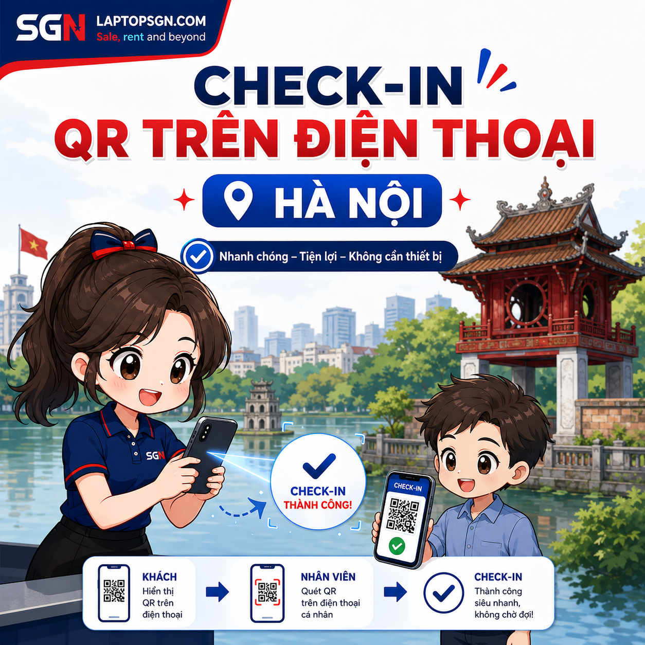 Check-in sự kiện tại Hà Nội