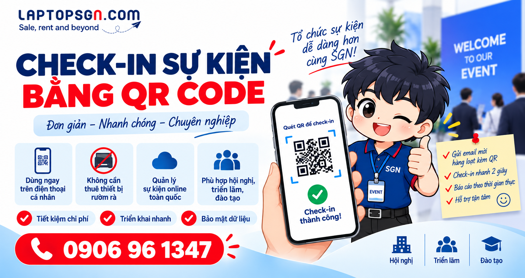 Check in sự kiện bằng QR code