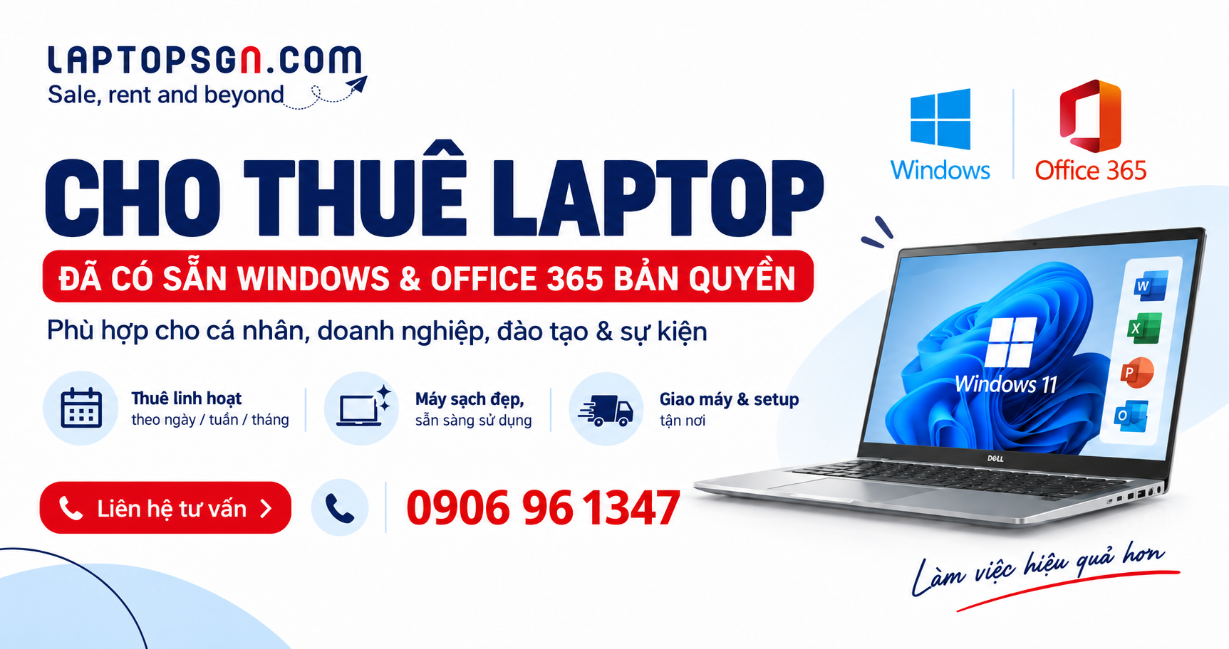 Cho thuê laptop giá rẻ uy tín